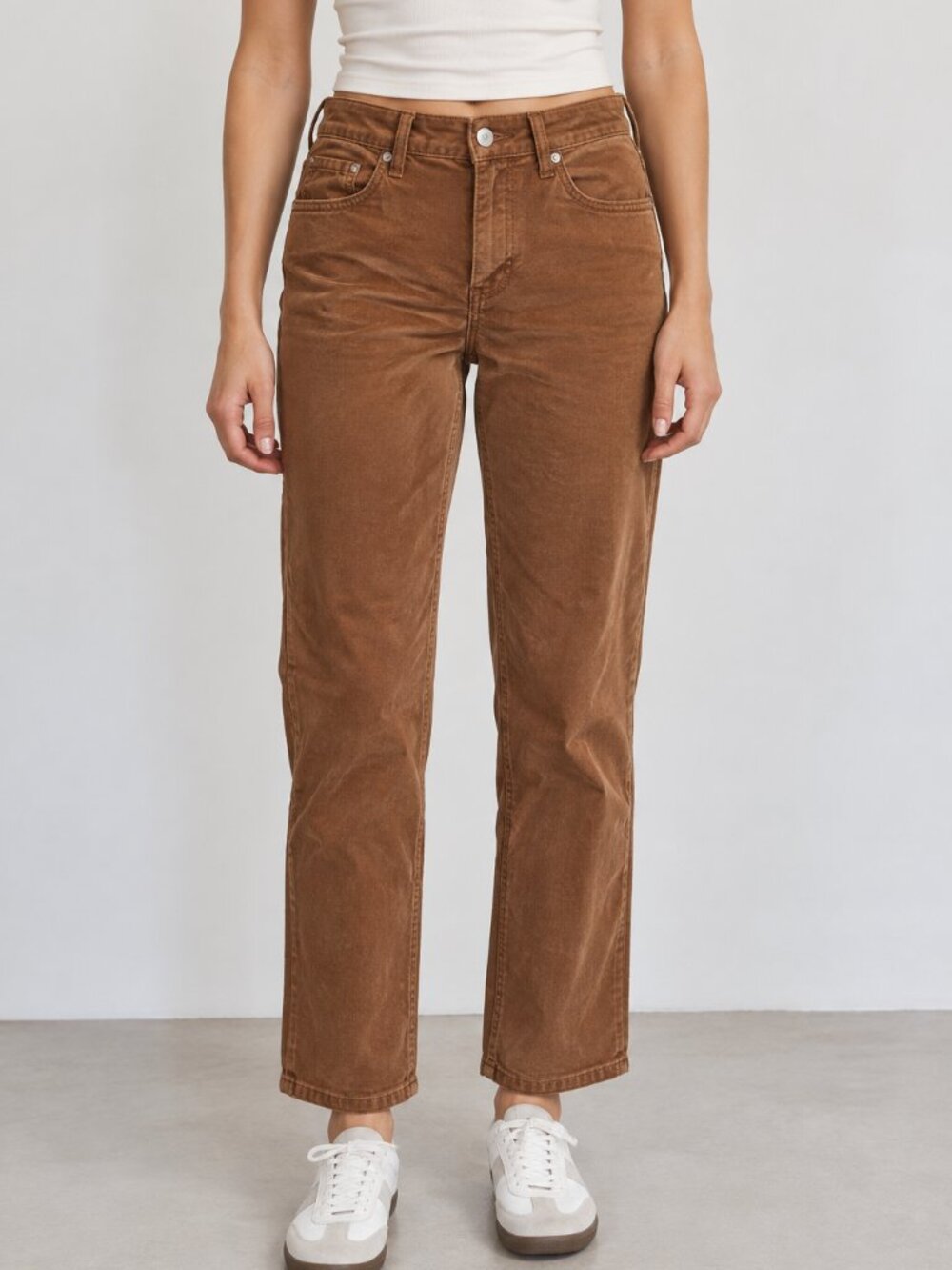 Banana Republic 28/6 High Rise Slim Brown Corduroy Ankle Pants Stretch